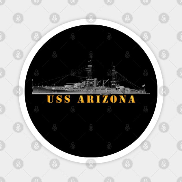 Battleship - USS Arizona Magnet by twix123844